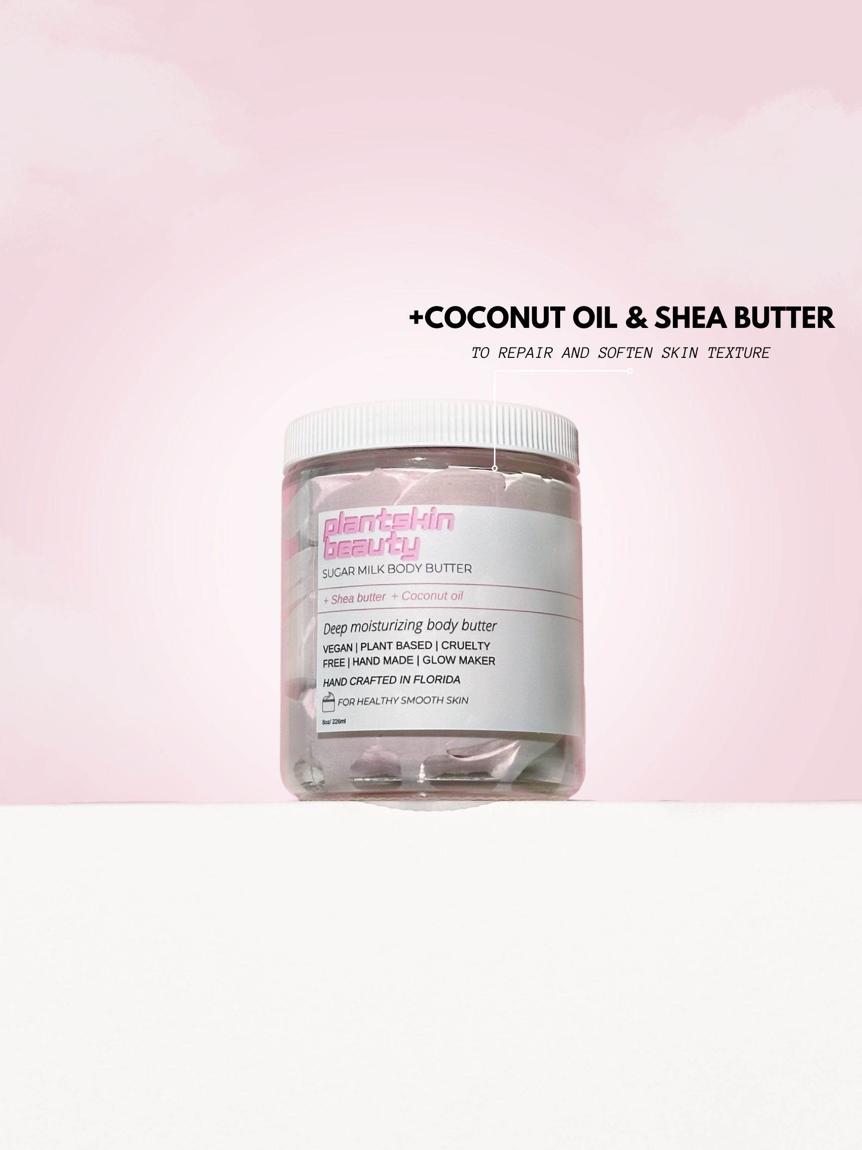 Sugar milk body butter